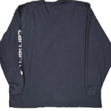 Carhartt Long Sleeve T-Shirt - 2XL Navy Cotton