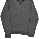 Polo By Ralph Lauren 1/4 Zip - 2XL Gray Merino Wool