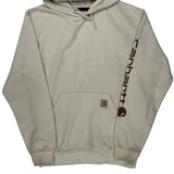 Carhartt Hoodie - Large Cream Cotton