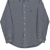 Ralph Lauren Checked Shirt - Large Blue Cotton
