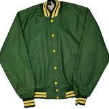 Made In USA West Wind Varsity Jacket - Medium Green Polyester