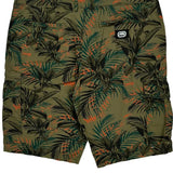 Ecko Unltd Floral Cargo Shorts - 38W 10L Orange Cotton