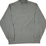 Nike Long Sleeve T-Shirt - Medium Gray Cotton Blend
