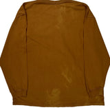 Carhartt Long Sleeve T-Shirt - 2XL Brown Cotton