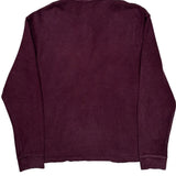 Polo By Ralph Lauren 1/4 Zip - Large Burgundy Cotton