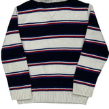 Age 2-3 Tommy Hilfiger Striped Sweater - 2XS Navy Cotton