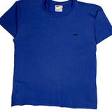 Nike T-Shirt - Large Blue Cotton