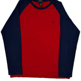 Age 15 Polo By Ralph Lauren Graphic Long Sleeve T-Shirt - XL Blue Cotton