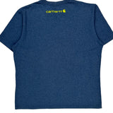 Carhartt T-Shirt - Large Blue Cotton