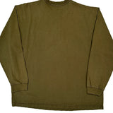 Carhartt Long Sleeve T-Shirt - XL Green Cotton