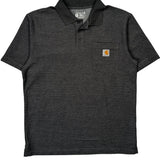 Carhartt Polo Shirt - Medium Gray Cotton Blend
