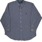 Polo By Ralph Lauren Checked Shirt - XL Blue Cotton