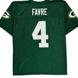 Green Bay Packers Nfl #4 Favre Football Jersey - Medium Green Polyester