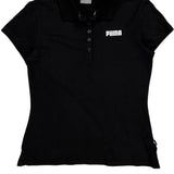 Puma Polo Shirt - Small Black Cotton
