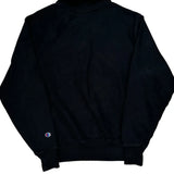 Reverse Weave Champion 1/4 Zip - Small Black Cotton