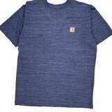 Carhartt T-Shirt - Large Blue Cotton