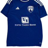 Midwest United Adidas Football Shirt - Small Blue Polyester