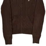 Ralph Lauren Sport Cable Knit Sweater - Medium Brown Cotton