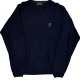 Chaps Ralph Lauren Sweater - Large Navy Cotton