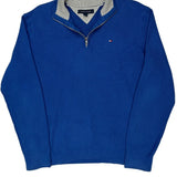 Tommy Hilfiger 1/4 Zip - XL Blue Cotton