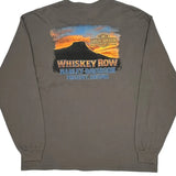 Whiskey Row Harley Davidson Graphic Long Sleeve T-Shirt - XL Gray Cotton