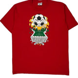 Wisconsin Soccer Camp Reebok Single Stitch T-Shirt - XL Red Cotton