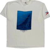 Single Stitch International Offshore Series Speedo Graphic T-Shirt - XL Blue Cotton