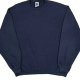 90'S Blank Made In USA Russell Athletic Sweatshirt - XL Navy Cotton Blend