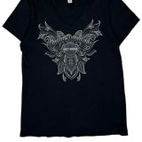 Harley Davidson Graphic T-Shirt - Large Black Cotton