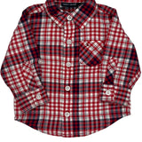 Age 3-6 Months Tommy Hilfiger Checked Shirt - 3XS Blue Cotton