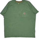 Carhartt T-Shirt - 2XL Green Cotton