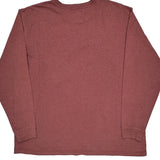 Carhartt Long Sleeve T-Shirt - 2XL Red Cotton