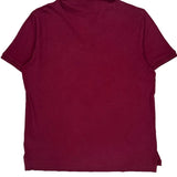 Polo By Ralph Lauren Polo Shirt - Large Burgundy Cotton