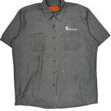 Red Kap Short Sleeve Shirt - XL Gray Polyester Blend