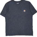 Carhartt T-Shirt - Large Gray Cotton