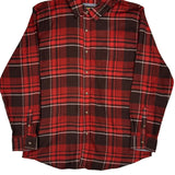 Lee Checked Flannel Shirt - XL Brown Cotton