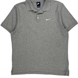 Nike Polo Shirt - XL Grey Cotton