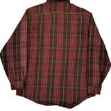 Carhartt Checked Flannel Shirt - Large Red Cotton