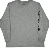 Carhartt Long Sleeve T-Shirt - 2XL Gray Cotton