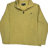 Polo By Ralph Lauren 1/4 Zip - XL Yellow Cotton
