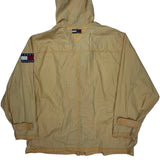 80S Tommy Hilfiger Windbreaker - XL Yellow Nylon