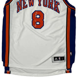New York Knicks Adidas Nba Jersey - Large Blue Polyester