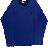 Sleepwear Polo By Ralph Lauren Long Sleeve T-Shirt - Small Blue Cotton