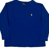 Age 3 Polo By Ralph Lauren Long Sleeve T-Shirt - 2XS Blue Cotton
