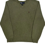 Polo By Ralph Lauren Sweater - Large Green Cotton