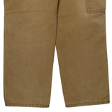 Dickies Carpenter Trousers - 34W 29L Beige Cotton