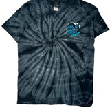 Santa Cruz Tie-Dye T-Shirt - Medium Black Cotton