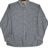 Timberland Striped Shirt - XL Blue Cotton
