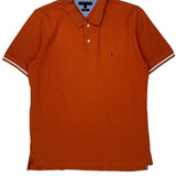 Tommy Hilfiger Polo Shirt - XL Orange Cotton