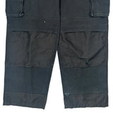 Holmes Cargo Trousers - 40W 30L Black Cotton